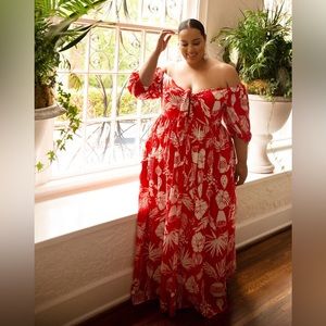 Tie-Front Maxi Dress ❤️